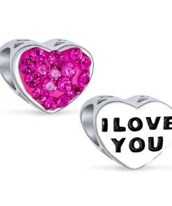 Pink ILY Charm