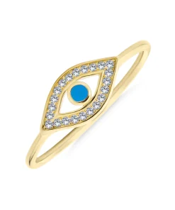 Halo Evil Eye Ring